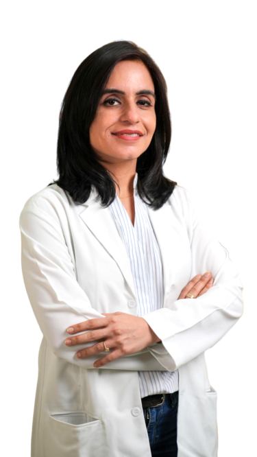 Happy dental patient smiling holding a cup